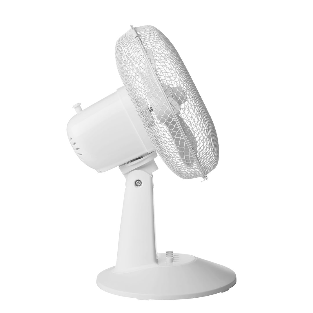 Ventilateur de bureau Concept, couleur blanche, 3 vitesses, oscillation, fonctionnement silencieux, inclinaison réglable, VS5040