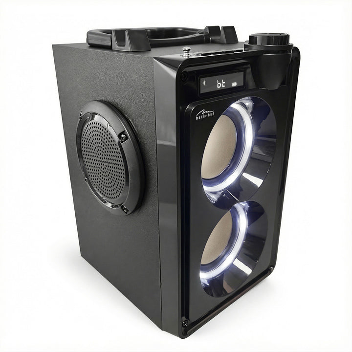 Enceinte Bluetooth portable OVERBOX MT3186, radio FM, prise en charge des cartes SD et USB, puissance RMS de 30 W, Mediatech