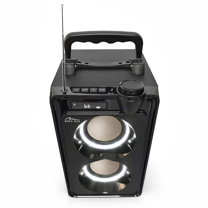 Enceinte Bluetooth portable OVERBOX MT3186, radio FM, prise en charge des cartes SD et USB, puissance RMS de 30 W, Mediatech