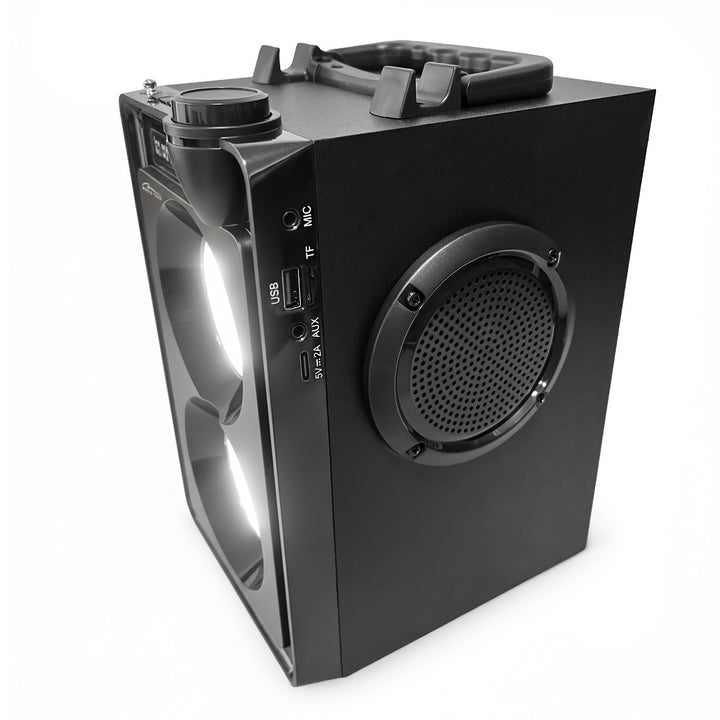 Enceinte Bluetooth portable OVERBOX MT3186, radio FM, prise en charge des cartes SD et USB, puissance RMS de 30 W, Mediatech