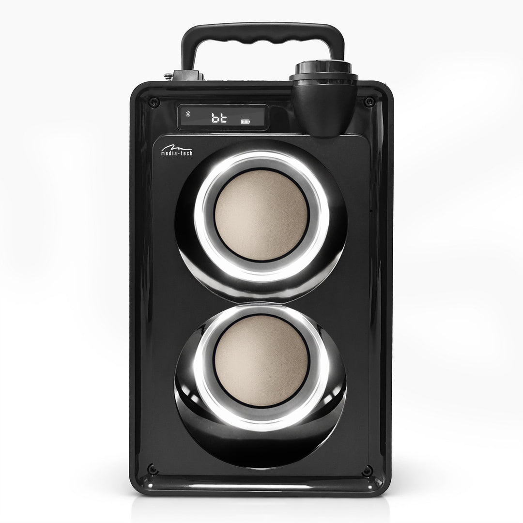 Enceinte Bluetooth portable OVERBOX MT3186, radio FM, prise en charge des cartes SD et USB, puissance RMS de 30 W, Mediatech