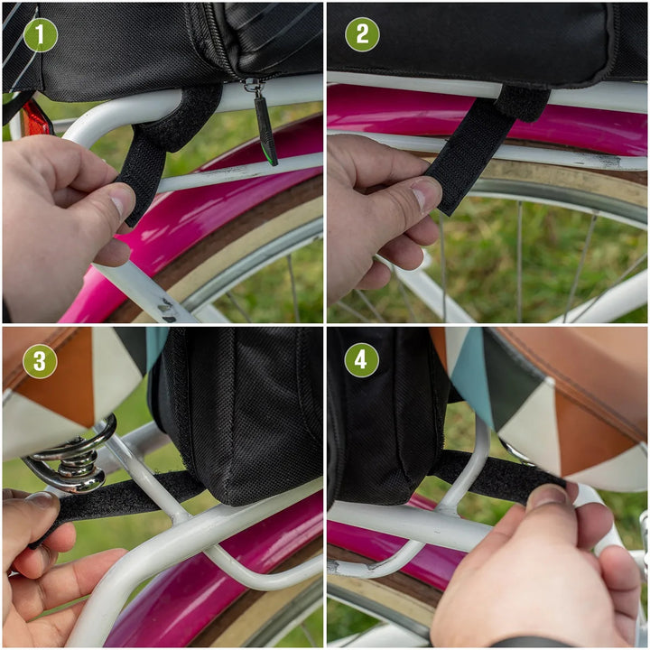 Sac, sacoche de vélo pour porte-bagages, arrière, capacité 12 l, imperméable, Vayox