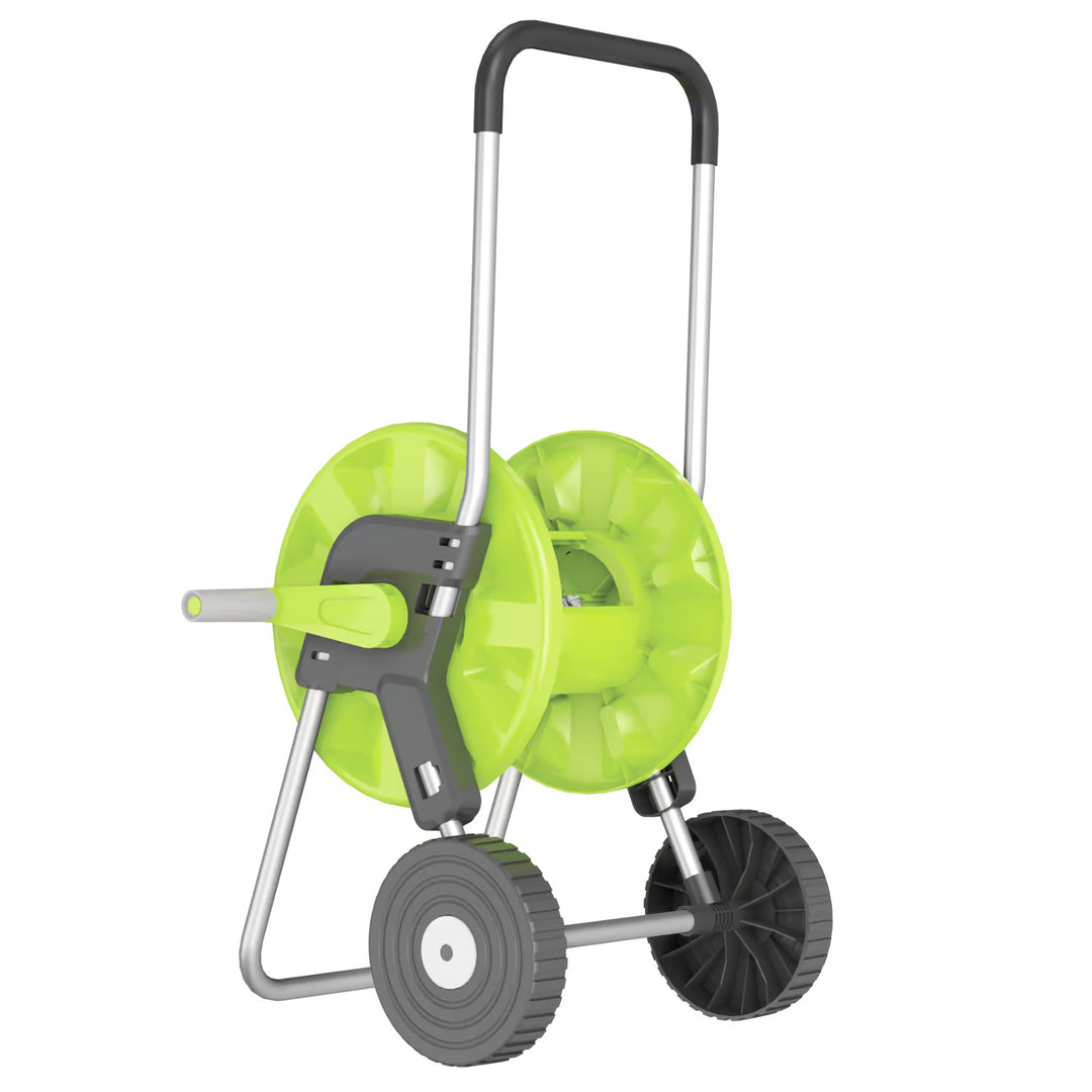 Tuyau d'arrosage Cellfast, PROFESSIONAL 3/4" 20 m + Chariot pour tuyau Cellfast Economic 1/2" 45 m + Kit avec arroseur droit 3/4" IDEAL