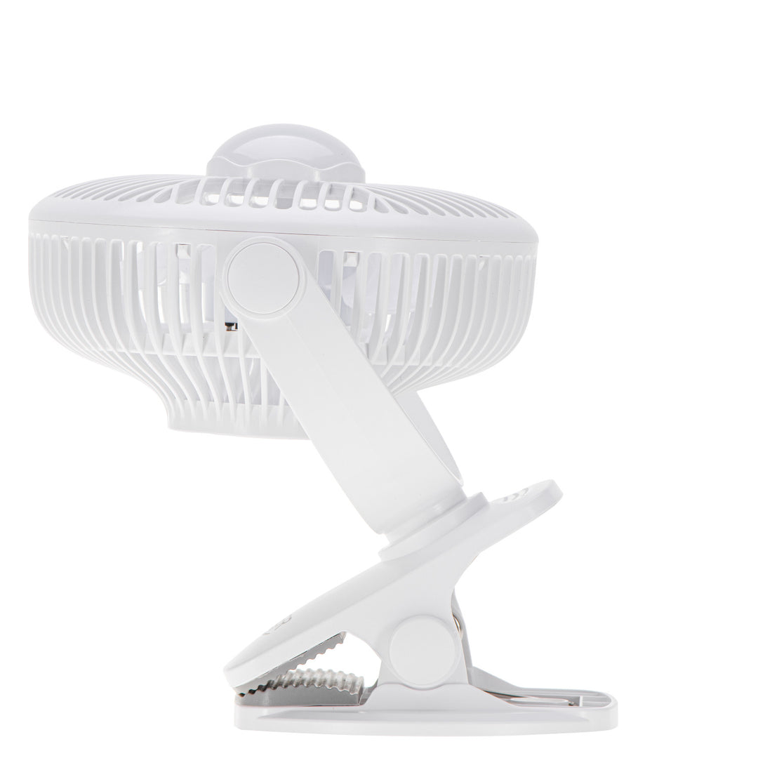 Ventilateur sans fil 5"/12,7 cm avec clip - USB / LED, AD 7335, Adler