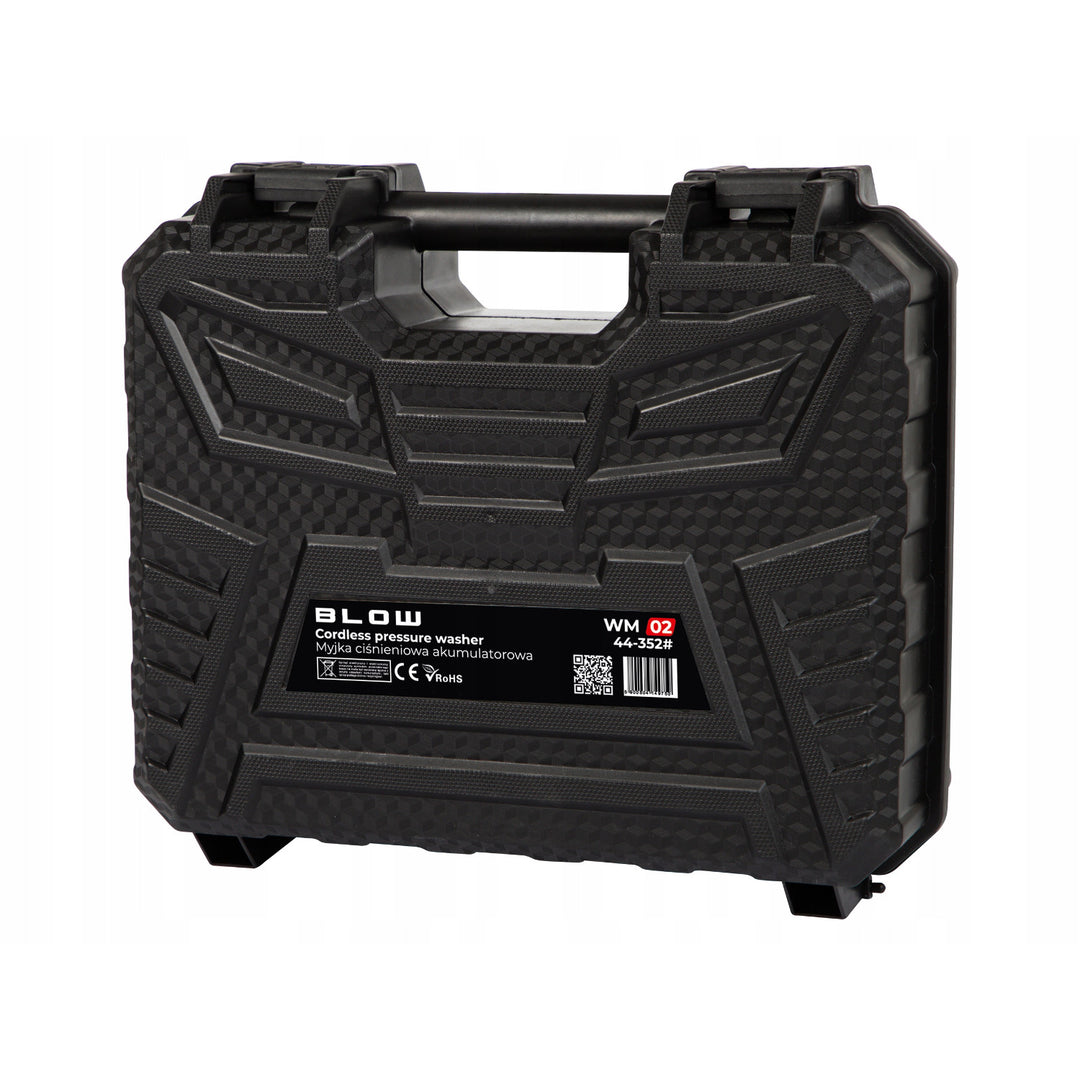 Nettoyeur haute pression sans fil Blow, pression jusqu'à 26 bars, puissance 260 W, longueur du tuyau 5 m, filtre à eau, différents modes de fonctionnement, 44-352#