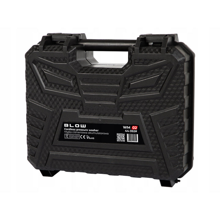 Nettoyeur haute pression sans fil Blow, pression jusqu'à 26 bars, puissance 260 W, longueur du tuyau 5 m, filtre à eau, différents modes de fonctionnement, 44-352#