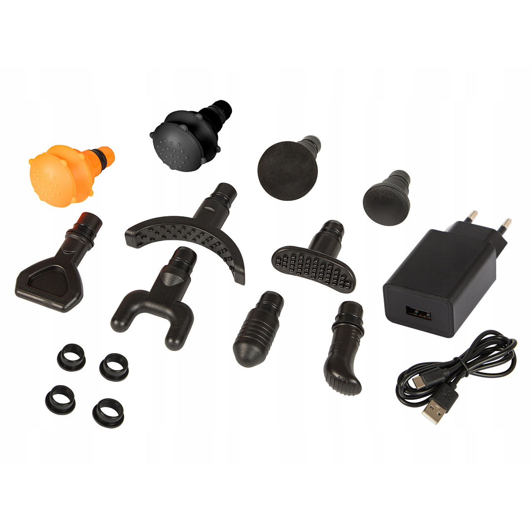 Appareil de massage Blow, 10 embouts, chargeur et mallette, puissance 200 W, 30 modes de vitesse, recharge rapide, 44-341