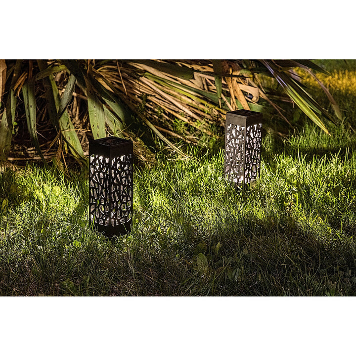 Lampe solaire Mora, 2 lm, indice de protection IP23, couleur noire, LED 0,16 W, 8949, 2 pièces