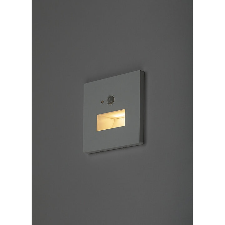 Lampe Lunca LED 1 W IP20 blanche 3 000, 4 500, 6 500 K, détecteur de mouvement, détecteur de luminosité, 77198, 2 pièces