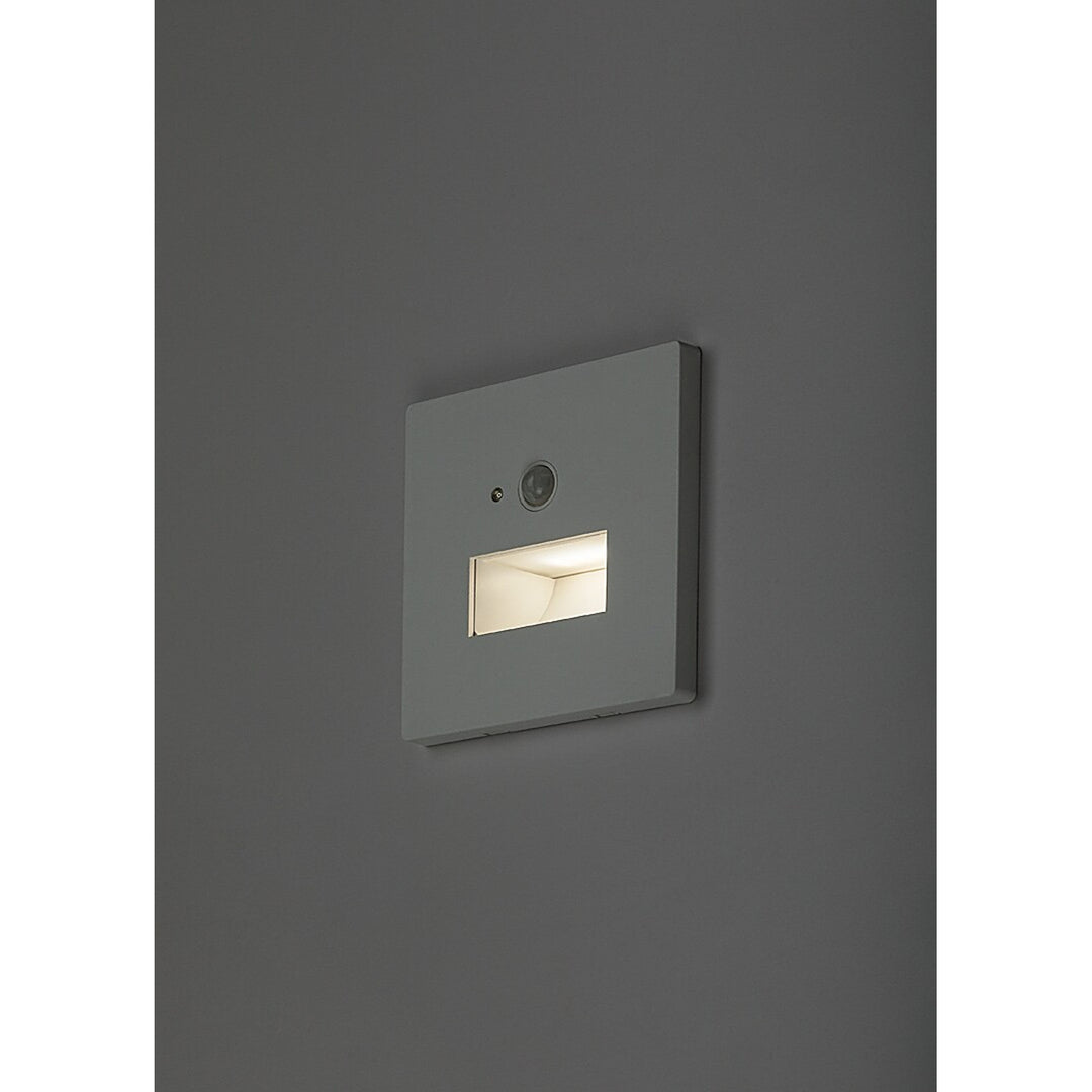Lampe Lunca LED 1 W IP20 blanche 3 000, 4 500, 6 500 K, détecteur de mouvement, détecteur de luminosité, 77198, 2 pièces
