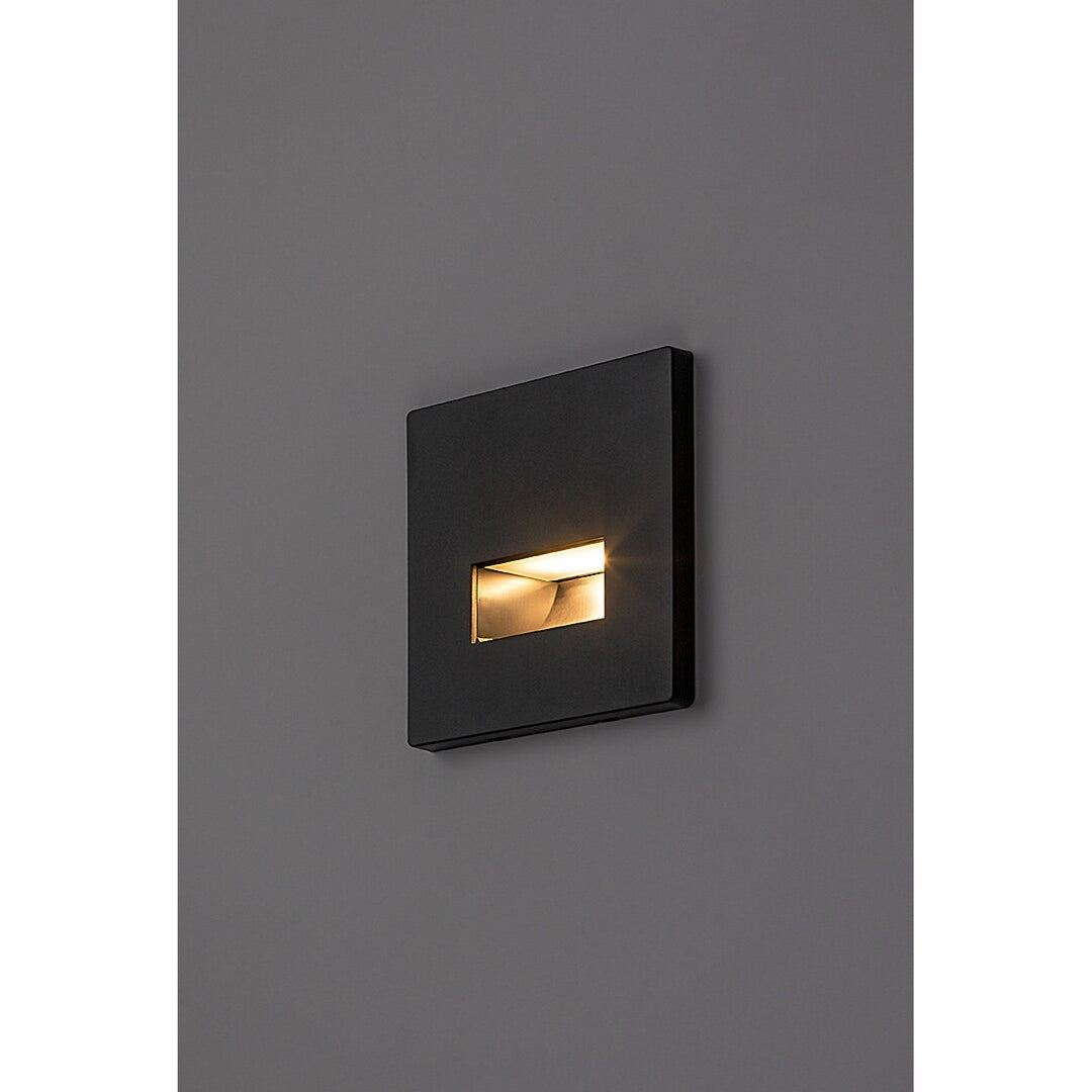 Lampe Lunca LED 1 W, IP20, noire, couleur de lumière réglable : 3 000, 4 500, 6 500 K, 77195, lot de 4