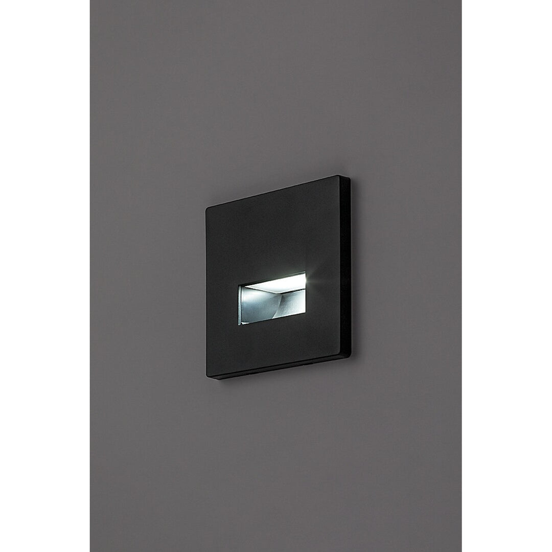 Lampe Lunca LED 1 W, IP20, noire, couleur de lumière réglable : 3 000, 4 500, 6 500 K, 77195, lot de 4