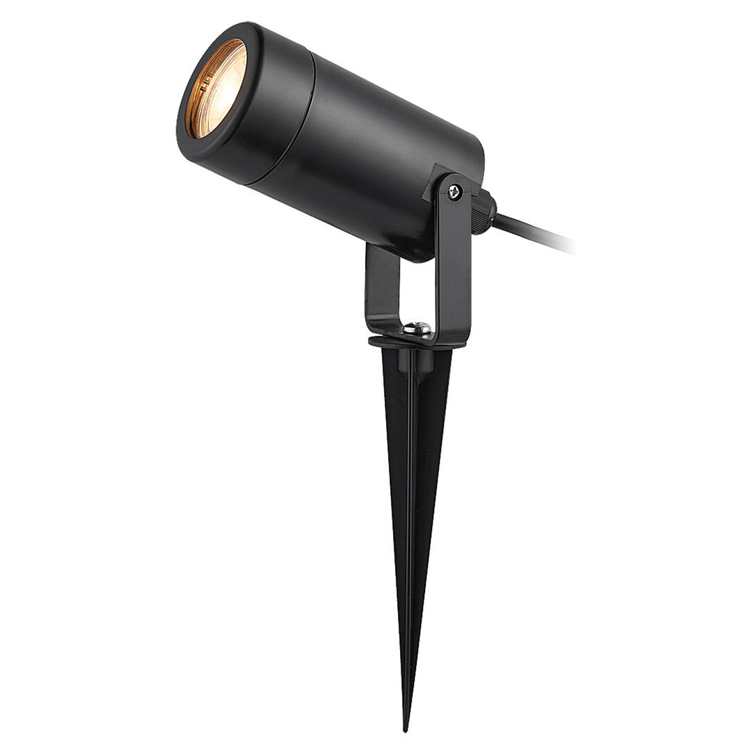 Lampe d'extérieur Rabalux Krobia, IP65, couleur noire, culot GU10, 4 W max., 7814, 2 pièces