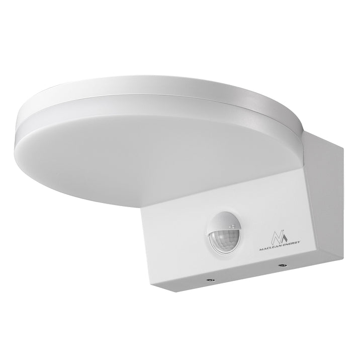 Lampe LED avec détecteur de mouvement Maclean, détecteur de mouvement PIR, couleur blanche, 15 W, IP65, 1 560 lm, lumière blanche neutre (4 000 K) MCE344 W, lot de 2