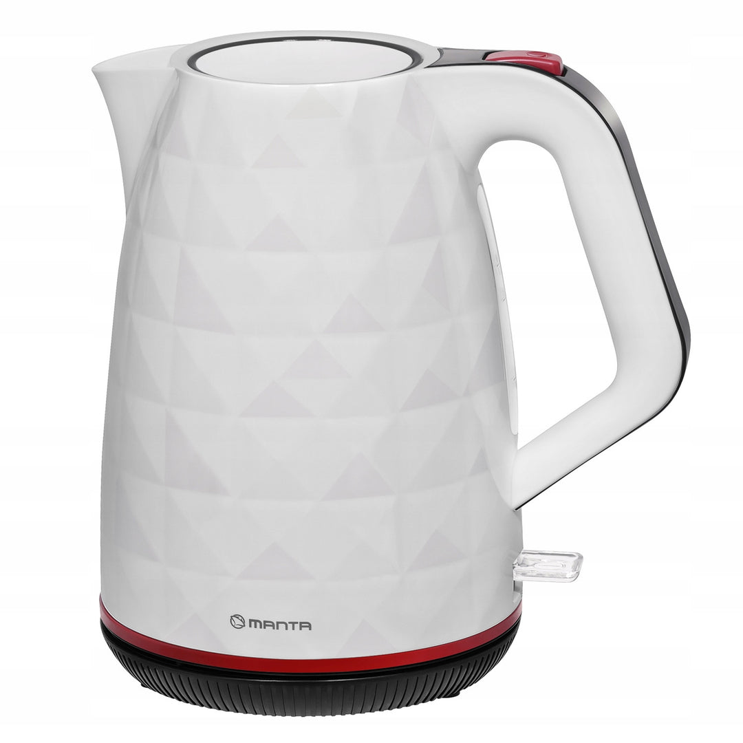 Bouilloire électrique sans fil Manta ORISA 1,7 L 2 200 W, blanche