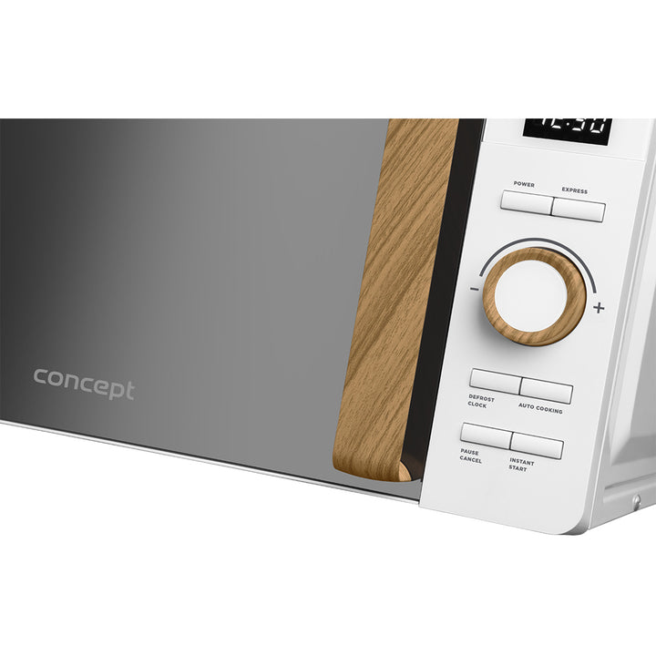 Four à micro-ondes Concept, 5 niveaux de puissance, fonction décongélation, capacité de 20 L, puissance de 800 W, couleur blanche, MT4420wh