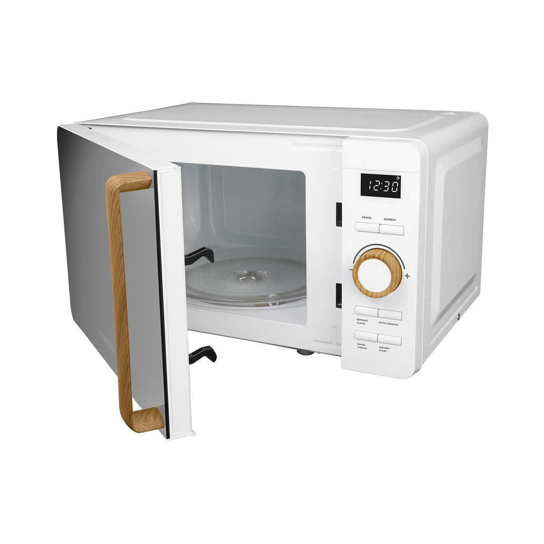 Four à micro-ondes Concept, 5 niveaux de puissance, fonction décongélation, capacité de 20 L, puissance de 800 W, couleur blanche, MT4420wh