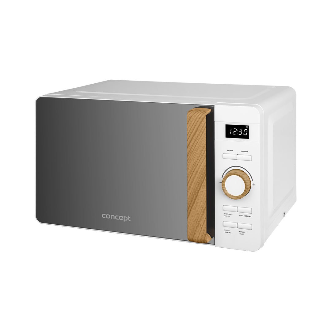 Four à micro-ondes Concept, 5 niveaux de puissance, fonction décongélation, capacité de 20 L, puissance de 800 W, couleur blanche, MT4420wh