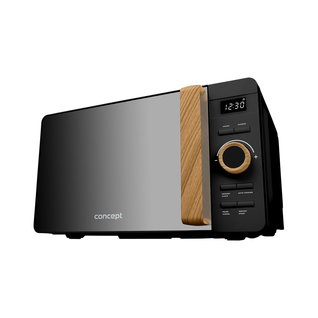 Four à micro-ondes Concept, 5 niveaux de puissance, fonction décongélation, capacité de 20 L, puissance de 800 W, couleur noire, MT3520bc
