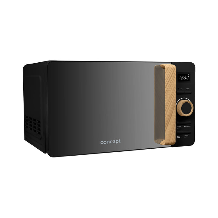 Four à micro-ondes Concept, 5 niveaux de puissance, fonction décongélation, capacité de 20 L, puissance de 800 W, couleur noire, MT3520bc
