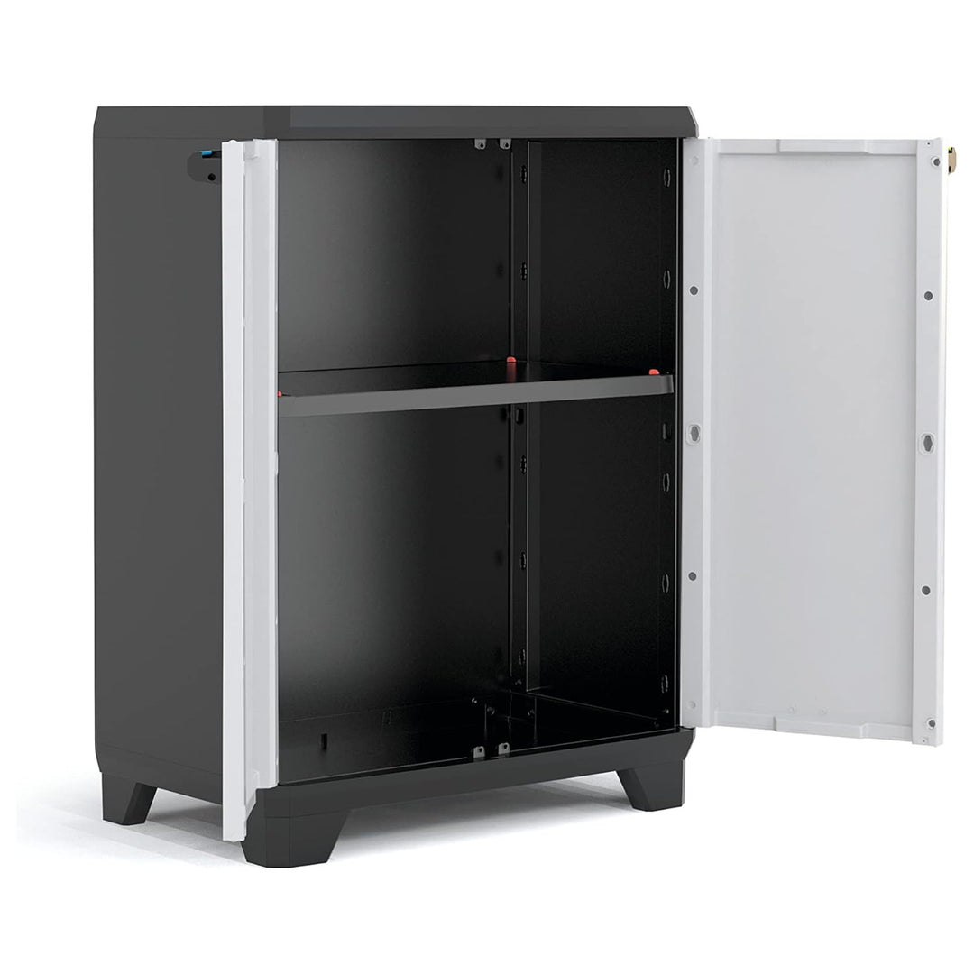 Armoire à outils/de jardin Keter, étagère réglable, double porte avec poignées, résistante aux intempéries, 240865
