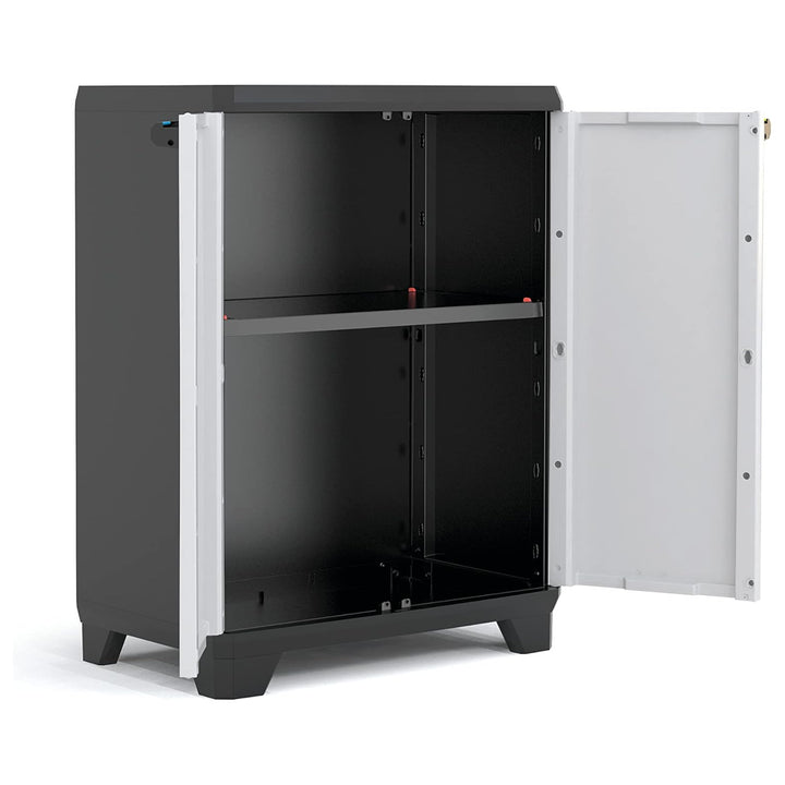 Armoire à outils/de jardin Keter, étagère réglable, double porte avec poignées, résistante aux intempéries, 240865