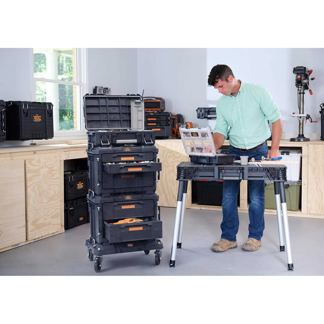Plateforme de transport Keter Roc Pro Gear, couleur noire, système modulaire, capacité de charge jusqu’à 145 kg, 262828