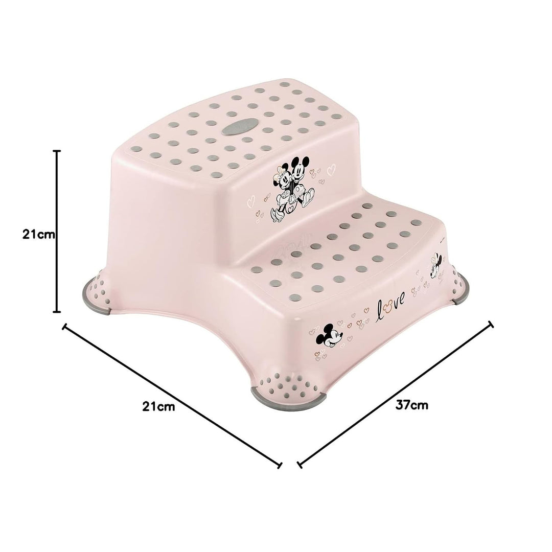 Escalier à deux marches pour enfants Keeeper, avec revêtement antidérapant, série « Minnie Mouse », charge maximale de 120 kg, 1003258124700
