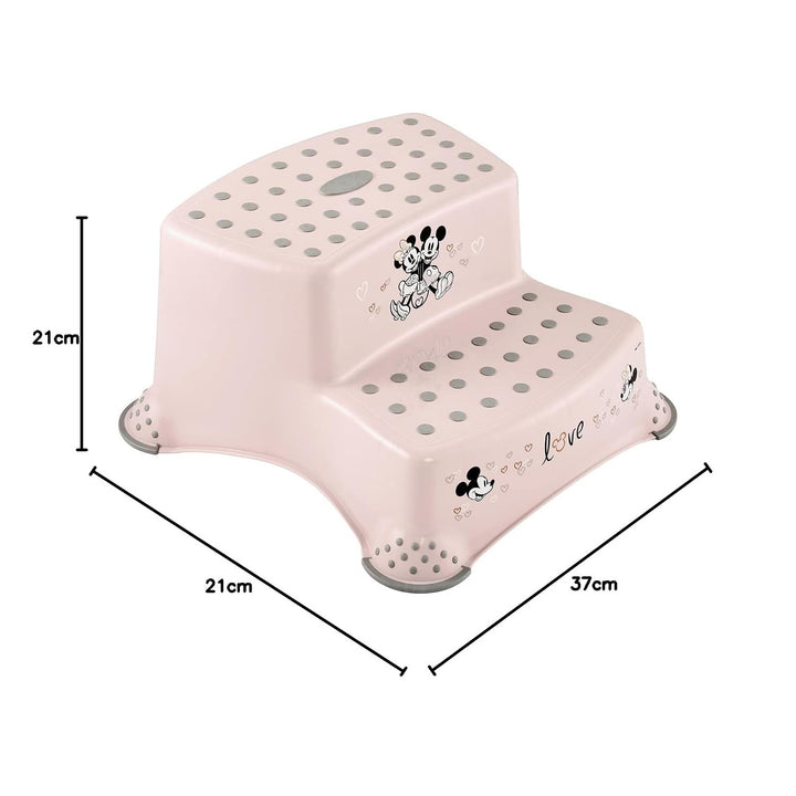Escalier à deux marches pour enfants Keeeper, avec revêtement antidérapant, série « Minnie Mouse », charge maximale de 120 kg, 1003258124700
