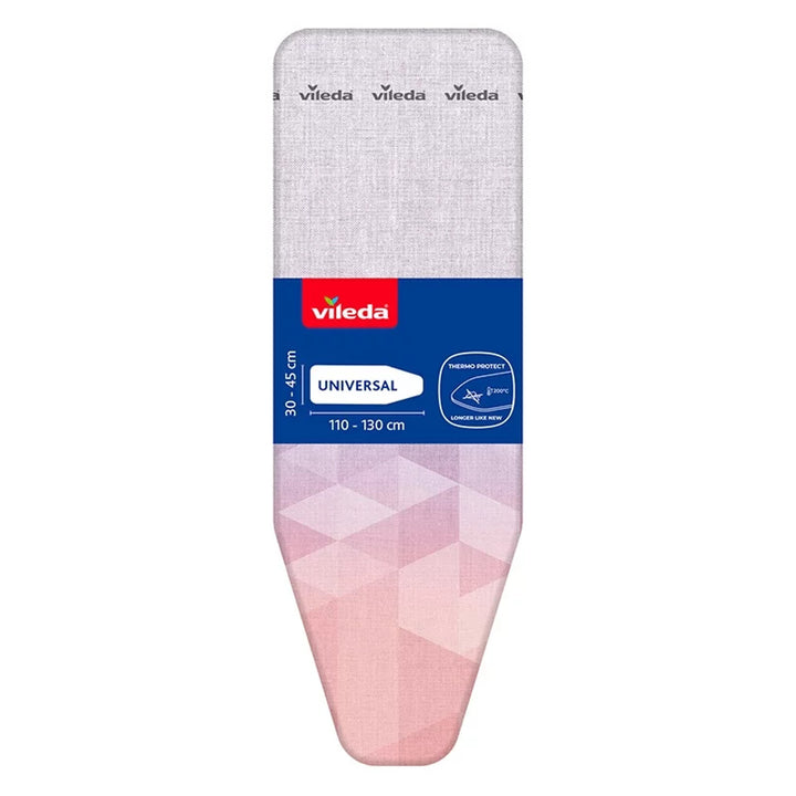 Housse pour table à repasser Vileda Diamond, longueur 110-130 cm, résistante aux hautes températures, système Quick Fix, 142468