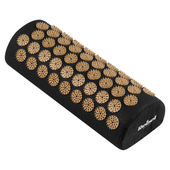 Tapis de bien-être à picots pour l'acupression avec coussin, 110 x 42 cm, XL, picots dorés, Rebel Active