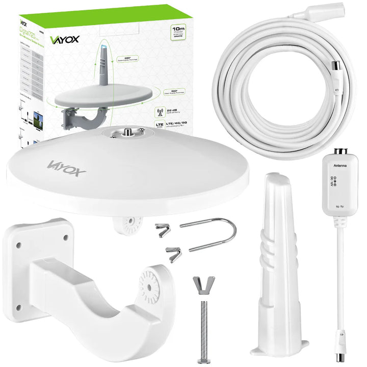 Antenne omnidirectionnelle DVB-T/T2 Digital720 combo blanche VA0066 Vayox