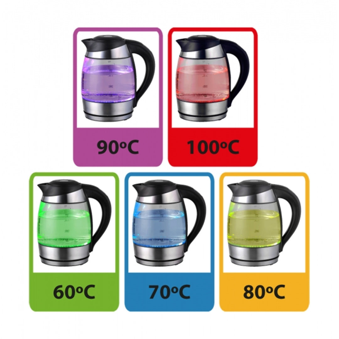 Bouilloire électrique en verre, avec voyant LED et thermostat, 1,8 l, Esperanza