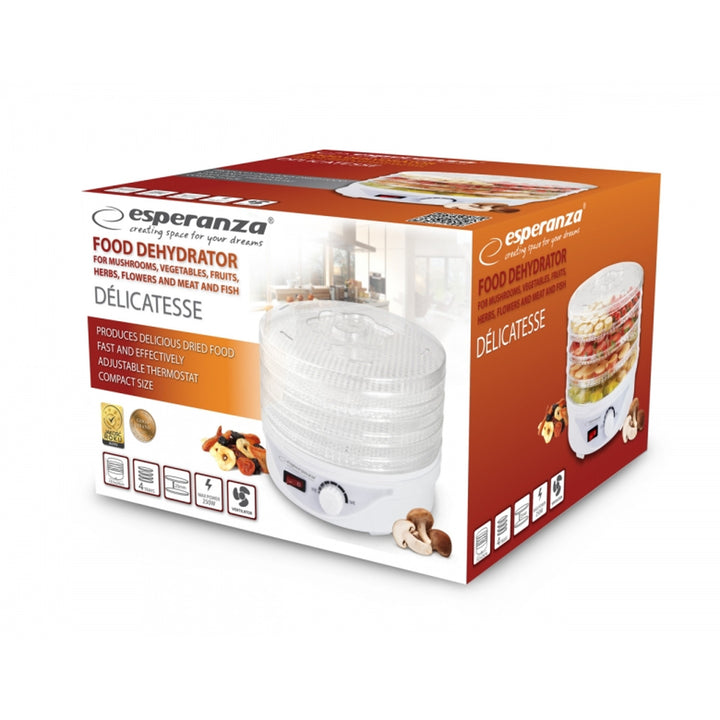 Séchoir à champignons, fruits, légumes et herbes aromatiques, 250 W, 8 programmes de séchage Esperanza