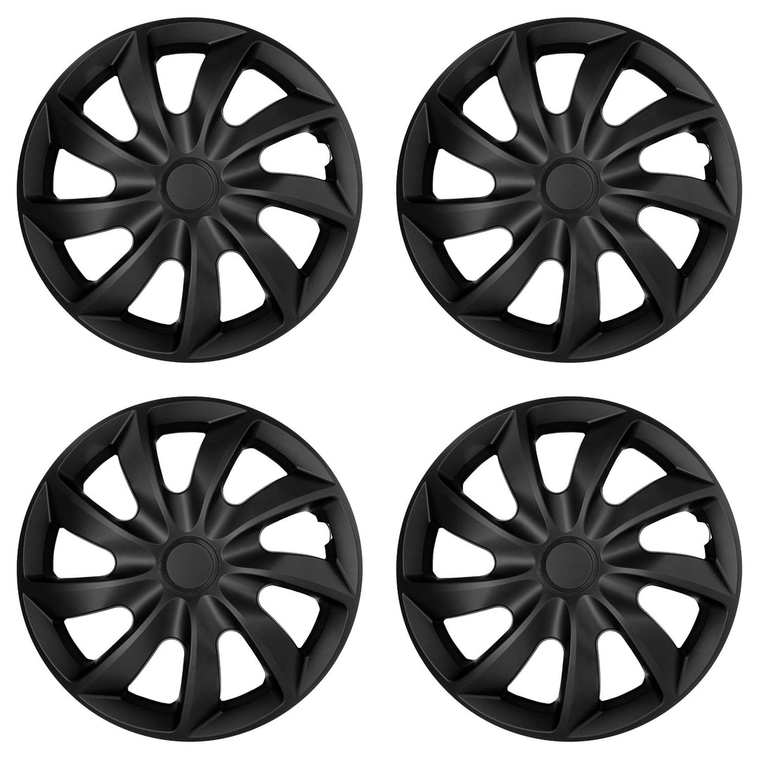 Enjoliveurs universels 14 pouces NRM Quad, noirs mats, lot de 4
