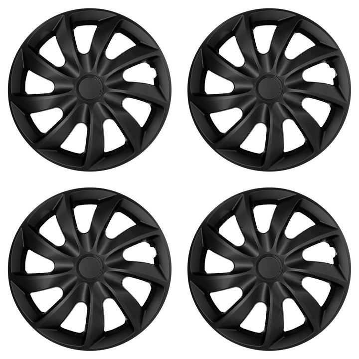 Enjoliveurs universels 14 pouces NRM Quad, noirs mats, lot de 4