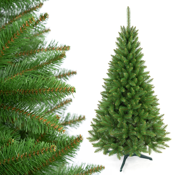 Sapin d'épicéa sur pied Premium, 220 cm, feuillage dense et réaliste, Damich