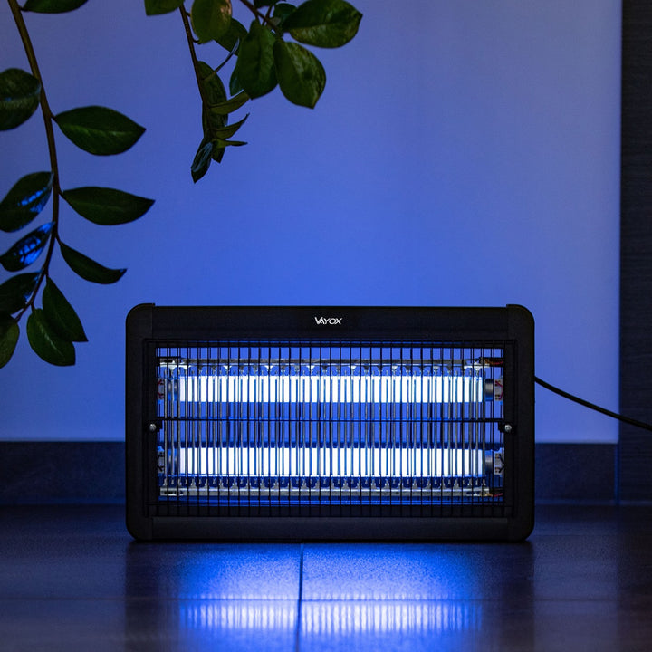 Lampe anti-insectes pour moustiques, mouches et papillons de nuit, piège électrique, UV, 20 W, Vayox, lot de 2