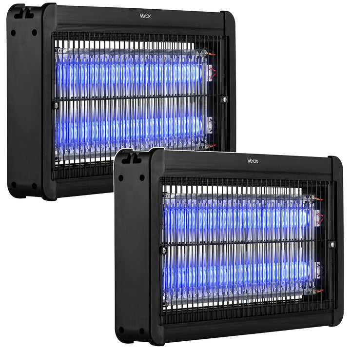 Lampe anti-insectes pour moustiques, mouches et papillons de nuit, piège électrique, UV, 20 W, Vayox, lot de 2