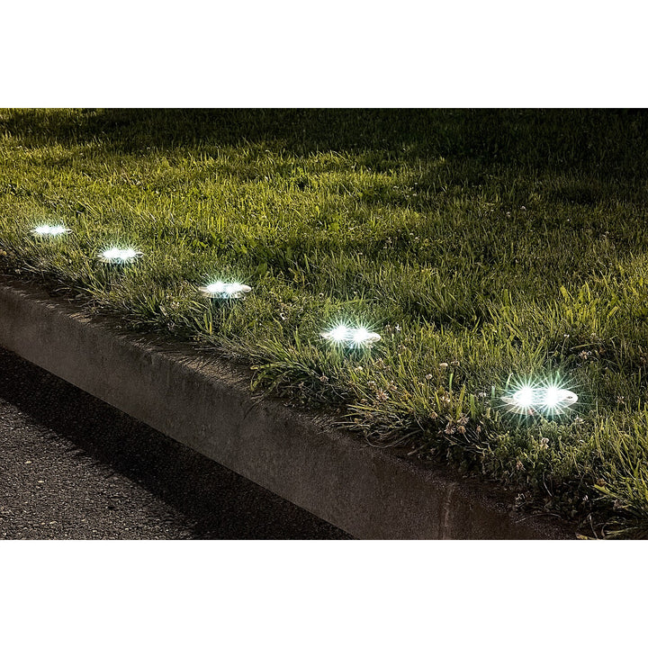 Lampe solaire de jardin Rabalux Dannet, IP44, couleur chrome satiné, 7975, 2 pièces