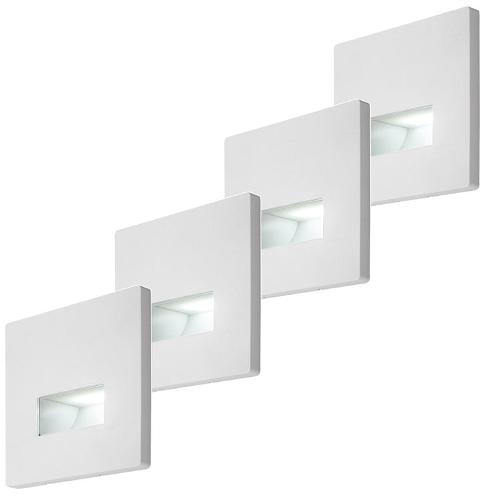 Lampe Lunca LED 1 W, IP20, blanche, couleur de lumière réglable : 3 000, 4 500, 6 500 K, 77196, lot de 4