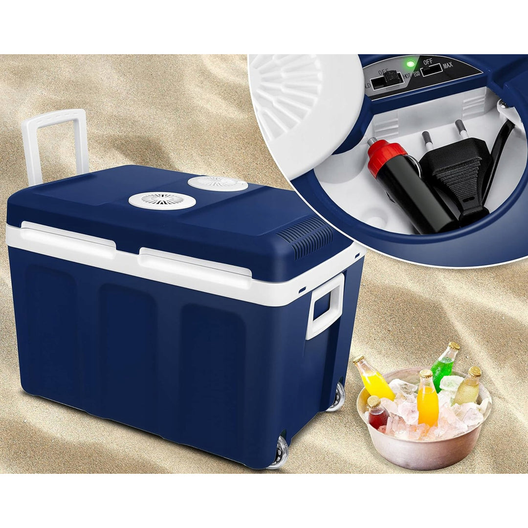 Glacière de voyage pour voiture Blow, avec roulettes, capacité de 42 L, mode chauffage, tension CC 12 V et CA 100 V-240 V, 44-210