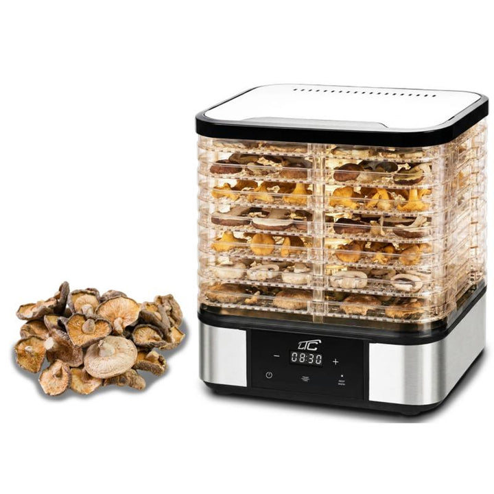 Séchoir à champignons, légumes, fruits et viande LTC, en métal, 7 plateaux, avec écran, panneau tactile, puissance de 380 W, fonction de maintien de la température, LXSR004