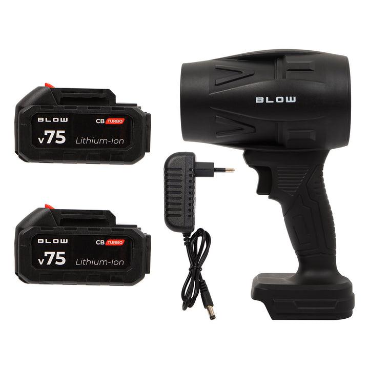 Souffleur sans fil BLOW 21 V CB TURBO, 130 000 tours/minute, 2,4 Ah, mallette
