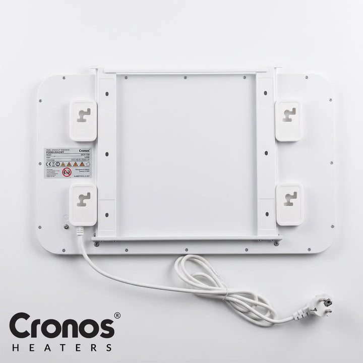 Panneau chauffant infrarouge Cronos à placer sous le bureau, puissance 120 W, minuterie, 3 niveaux de réglage, DCH-150