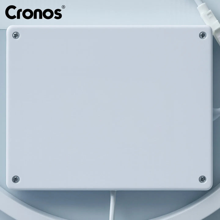 Miroir chauffant Cronos, ovale 50 x 80 cm, éclairage LED à trois couleurs, indice de protection IP44, système anti-buée