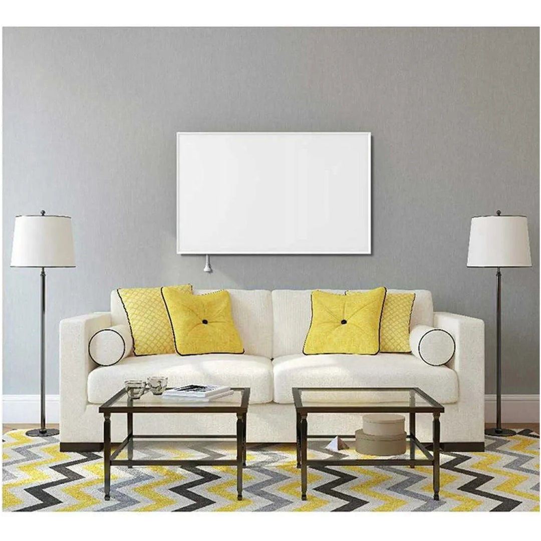 Panneau chauffant infrarouge Cronos Graphene, puissance 580 W, couleur blanche, chauffe une pièce jusqu'à 16 m², télécommande, PRO CGP-580TWP