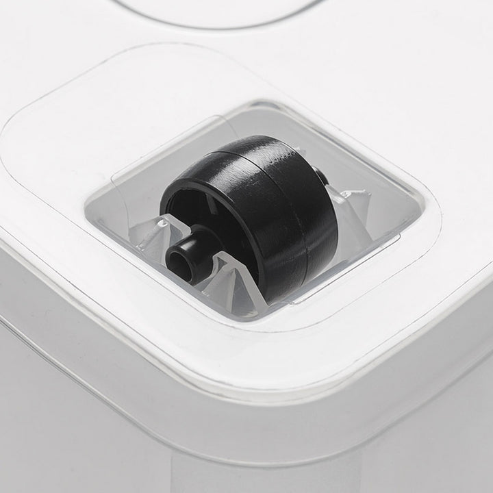 Bac Moxom SimpleStore, capacité 60 L, transparent, couvercle à clips, équipé de roulettes, sans BPA, 04-0081