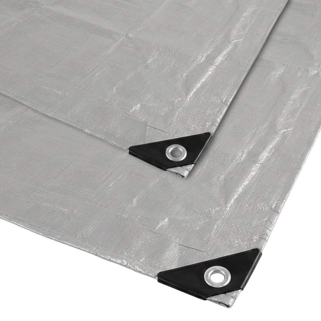 Bâche argentée 120 g, 4 x 6 m, VA0476, imperméable, Vayox