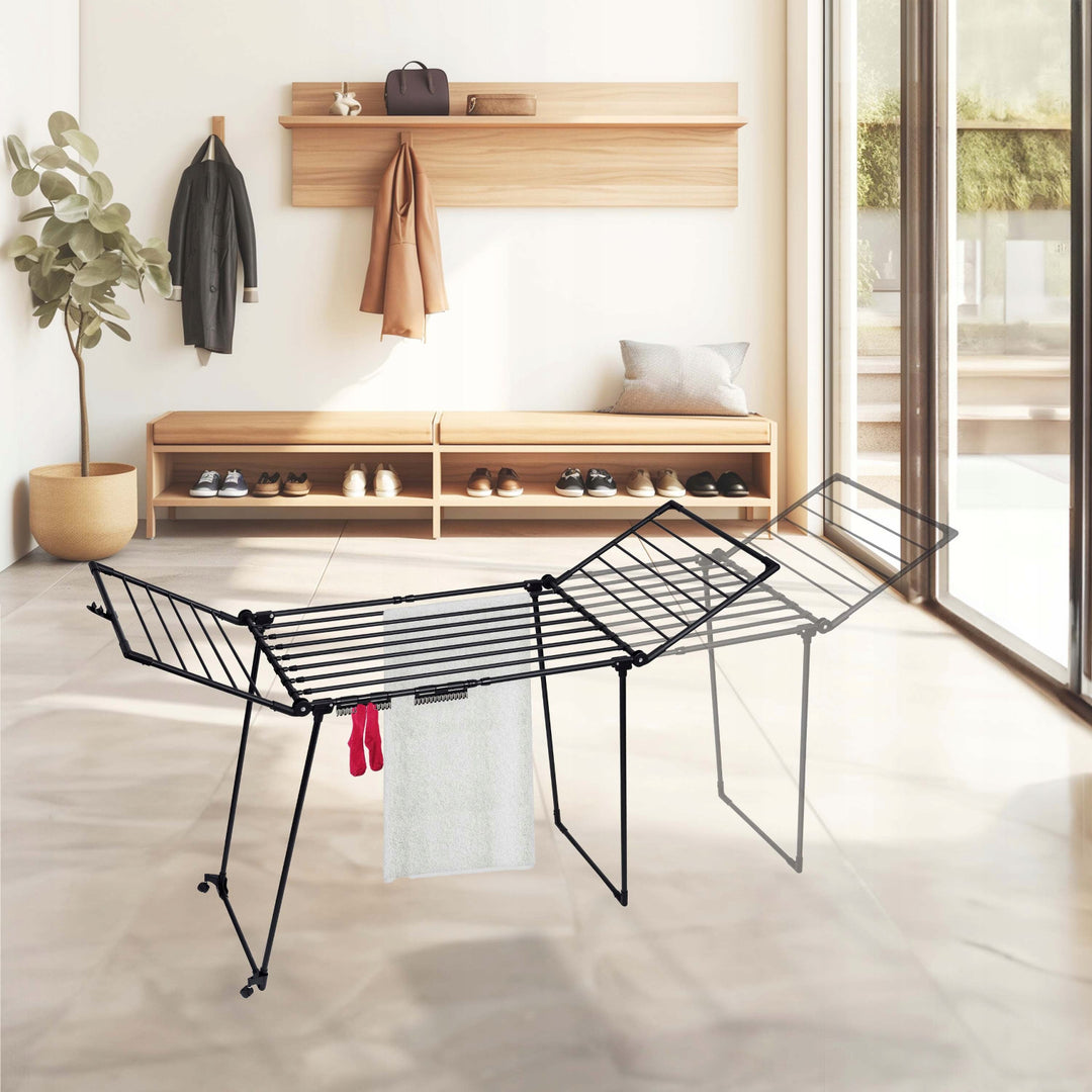 Séchoir à linge, 27 m de surface, extensible, dépliable, grand modèle sur pied, Bona XXL, Sepio